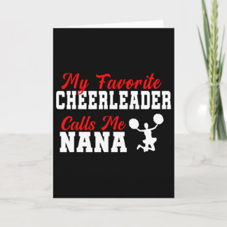 Carte Ma pom-pom girl préférée m'appelle Nana Drôle Nana