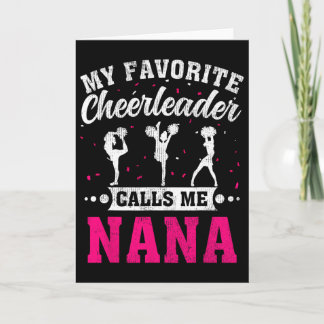 Carte Ma pom-pom girl préférée m'appelle Nana pour la fê