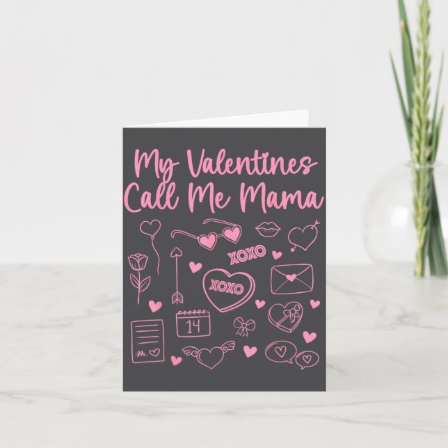 Carte Ma Saint-Valentin M'appelle Maman Pour Maman Maman (Devant)