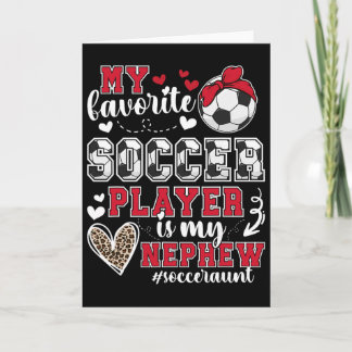 Carte Ma tante de foot de mon neveu Tante 