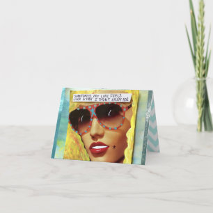 CARTE MA VIE DE NOTECARD-SOMETIMES SENT LE GOÛT