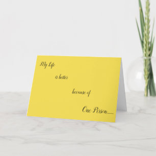 CARTE MA VIE EST **MEILLEURE** AVEC ***VOUS DEDANS***