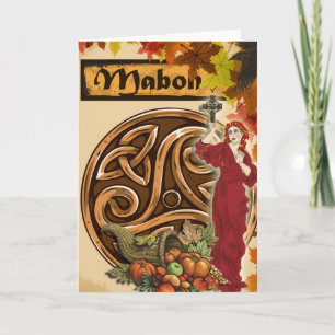 Carte Mabon Autumn Equinox Pagan Greeting Card