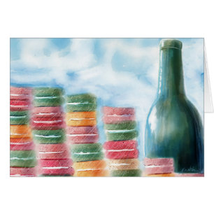 Carte Macarons et vin