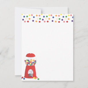 Carte Machine à gumball