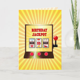 Carte machine à sous 53e anniversaire
