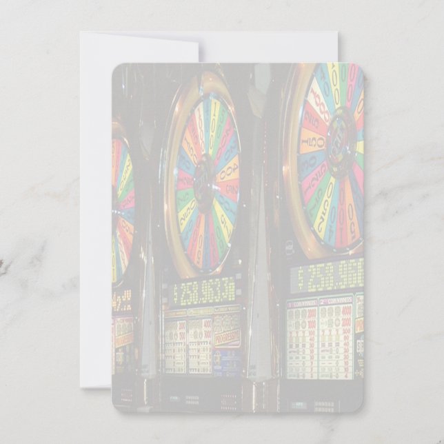 Carte Machines à sous Las Vegas (Devant)