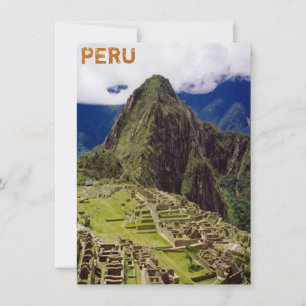 Carte Machu Picchu, Pérou