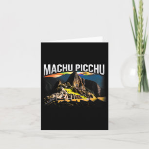 Carte Machu Picchu Pérou Voyage Randonnée souvenir cadea
