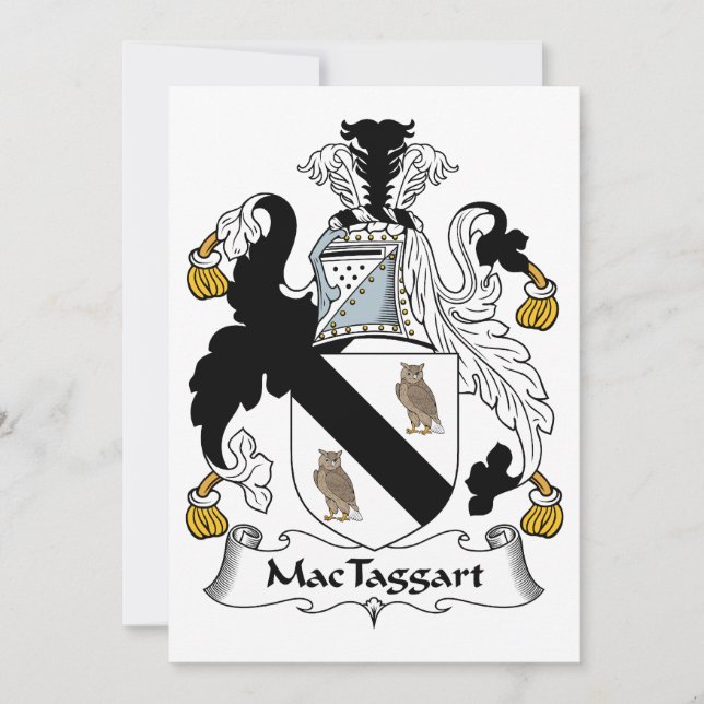 Carte MacTaggart Family Crest (Devant)