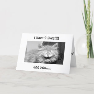 CARTE MAD CAT DIT PROFITER DE VOTRE ANNIVERSAIRE DE COLL