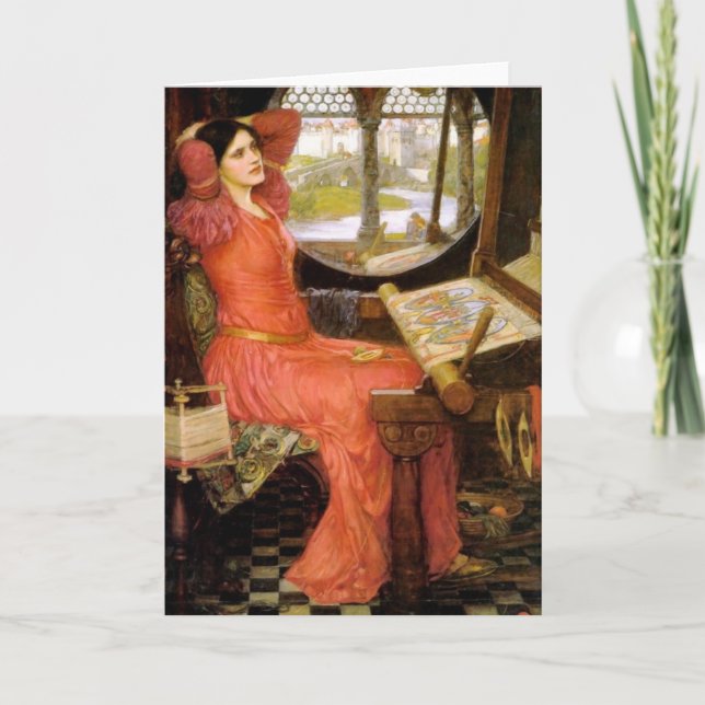 Carte Madame de Shalott s'asseyant à son bureau (Devant)