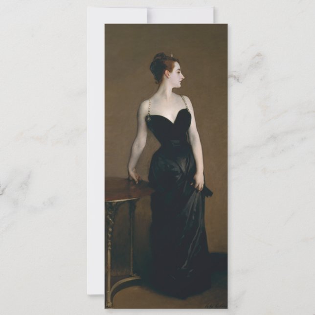 Carte Madame X par John Singer Sargent (Devant)