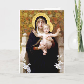 Carte Madona avec la peinture antique de Bouguereau de
