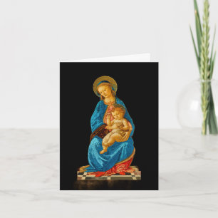 Carte Madone à l'Enfant trônant de Botticelli