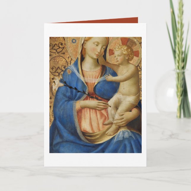 Carte Madone de l'Humilité (1440) par Fra Angelico (Devant)