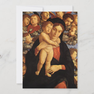 Carte Madone des Chérubins par Andrea Mantegna