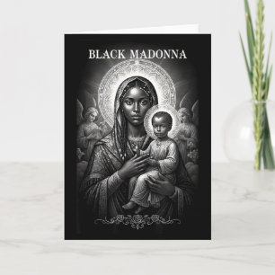 Carte Madone noire Mère et enfant noire Christian Bla