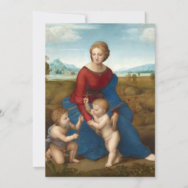 Carte Madonna dans le pré | Raphael (Devant)