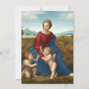 Carte Madonna dans le pré   Raphael