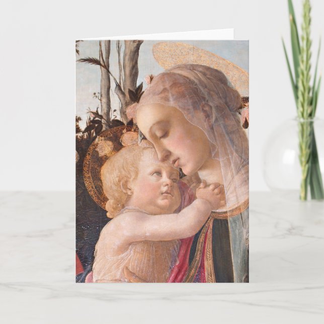 Carte Madonna del Magnificat tenant le bébé Jésus (Devant)