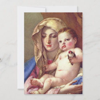Carte Madonna du Goldfinch