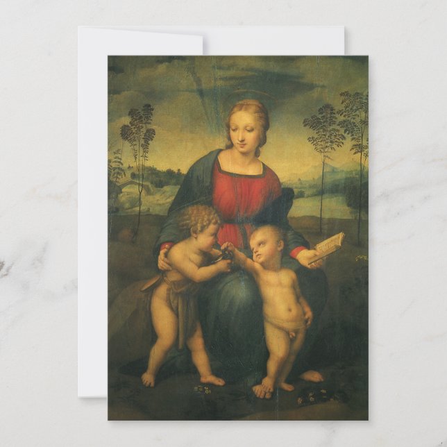 Carte Madonna du Goldfinch par Raphael Sanzio (Devant)
