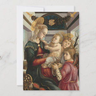 Carte Madonna et l'enfant avec les anges   Botticelli