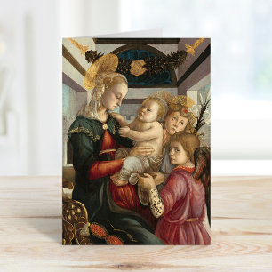 Carte Madonna et l'enfant avec les anges   Botticelli