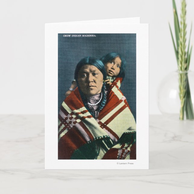 Carte Madonna et l'enfant d'un Corbeau (Devant)