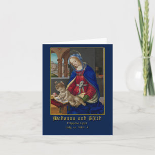 Carte Madonna et l'enfant Filippino Lippi Salutation