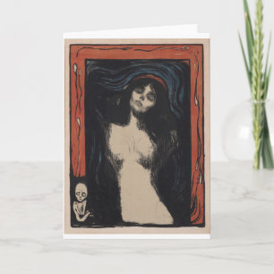 Carte Madonna par Edvard Munch, peintre symboliste