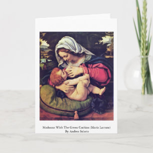 Carte Madonna With The Green Cushion