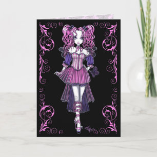 Carte "Maegan" Rose Valentine Fairy Art Card
