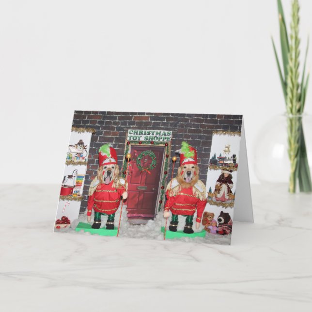 Carte Magasin de jouets pour amateurs d'or Noël (Devant)