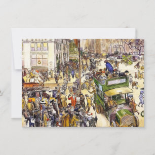 Carte Magasins de Noël sur la Cinquième Avenue (New York