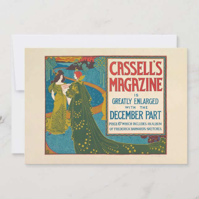 Carte Magazine vintage Cassell's Décembre 1896 (Devant)