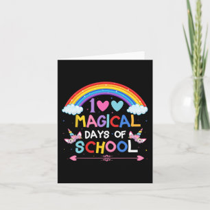 Carte Magical Days Unicorn Costume Enfants 100e Jour De 