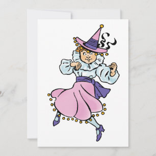 Carte Magicien d'Oz vintage, adorable fille dansante Mun