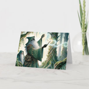 Carte Magicien montrant un nouveau sort "Joyeux annivers