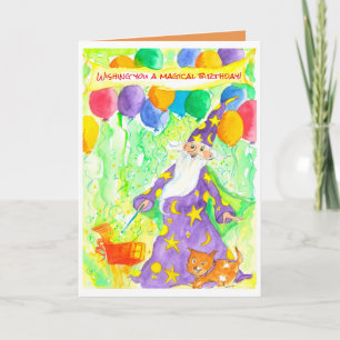 Carte Magie de l'Assistant Joyeux anniversaire