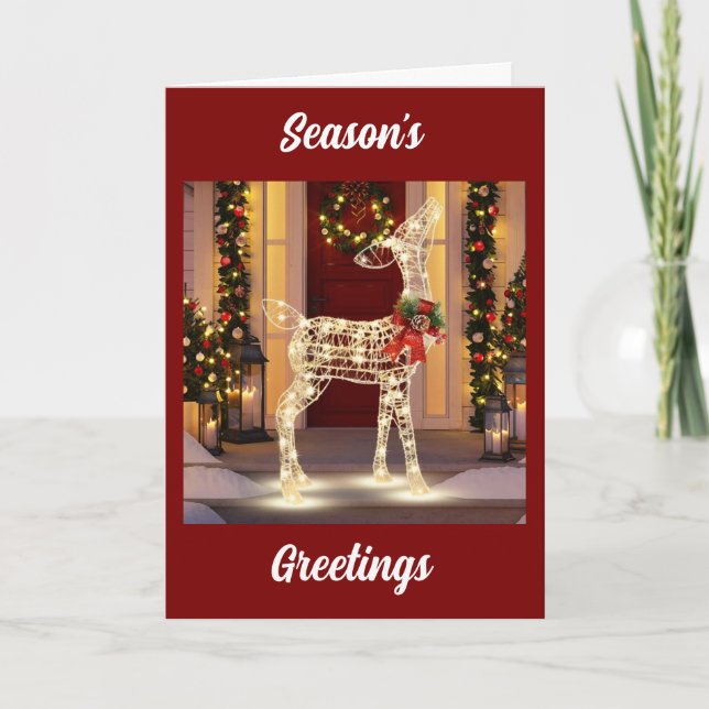 CARTE MAGIE DE NOËL REMPLIR VOTRE MAISON (Devant)