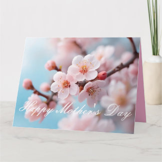 Carte Magie en fleurs roses