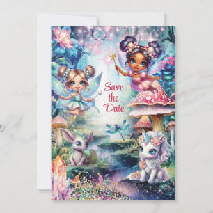 Carte Magique de Fée pour Sauvegarder la Date