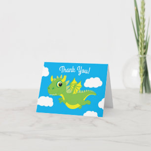 Carte Magique Dragon mignonne Merci 1er Anniversaire Car