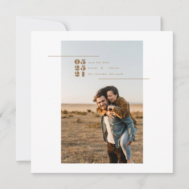 Carte Magnet Enregistrer la date (Devant)