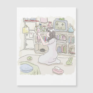 CARTE MAGNÉTIQUE さ に さ く じ 薄 茶 色  