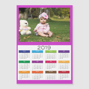 Carte Magnétique 2019 Ajouter un calendrier photo personnalisé