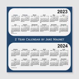 Carte Magnétique 2023-2024 Police Box Blue 2 Year Calendar par Janz