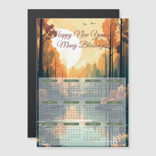 Carte magnétique 2024 Pacifique Lak Calendar